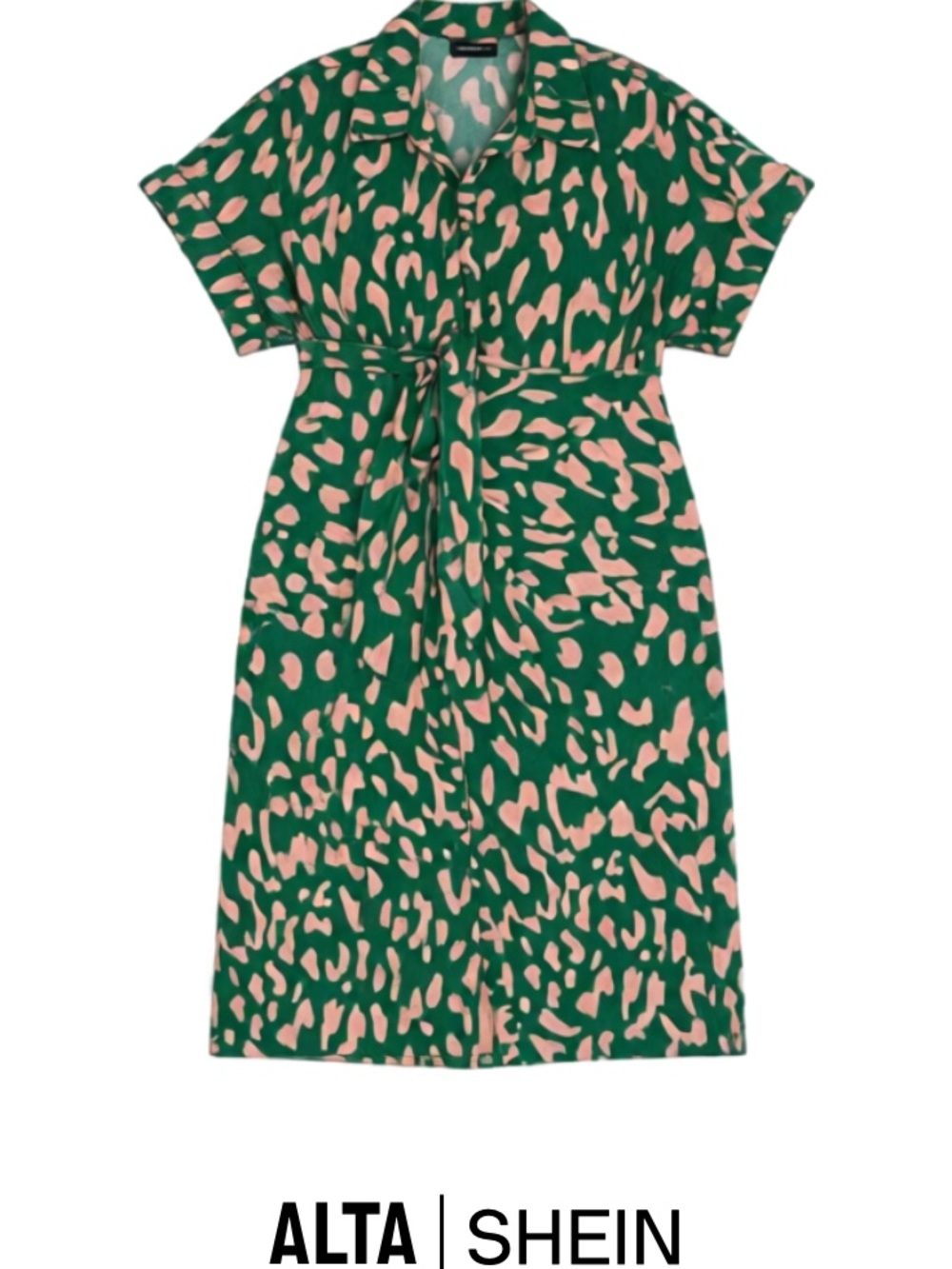SHEIN Midi Shirt Dress